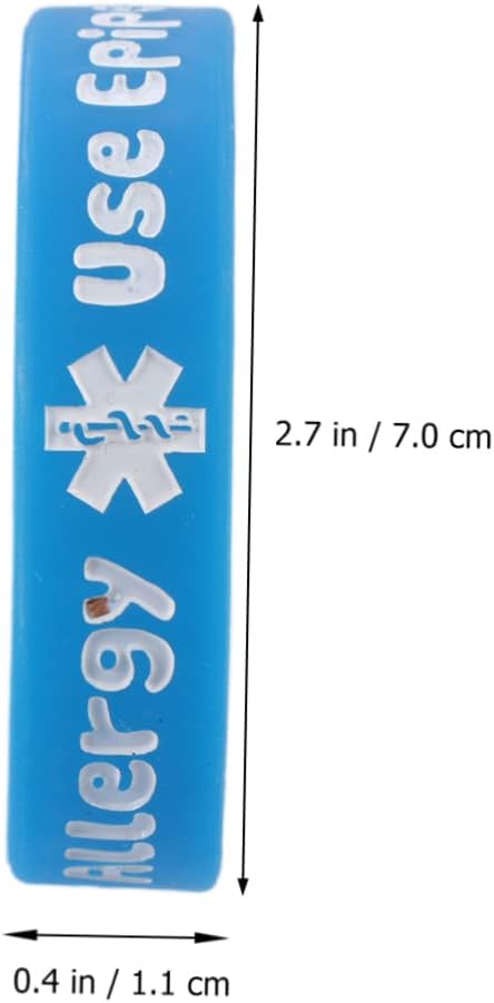 Warning 4 Pack Warning Silicone Bracelets PVC Bracelets Waterproof Wristbands Comfortable Wrist Straps for Children Party Gifts for Boys and Girls Alert Fashion Comfortable for Girls