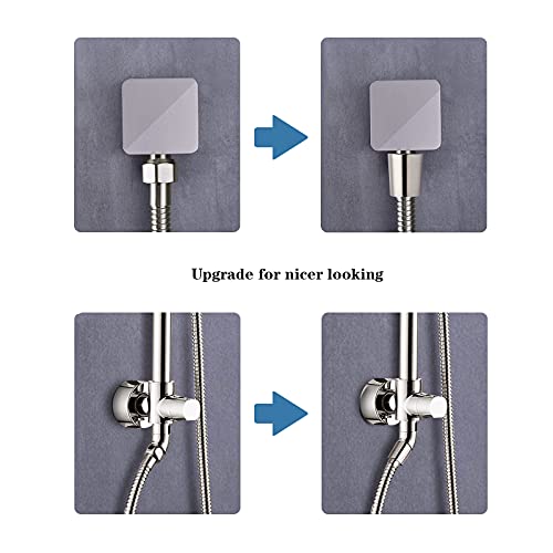 Bright Showers Shower Hose For Hand Held Shower Heads, 79 Inches Cord Extra Long Stainless Steel Hand Shower Hose, Ultra-Flexible Replacement Part With Brass Insert, Brushed Nickel #TOP6