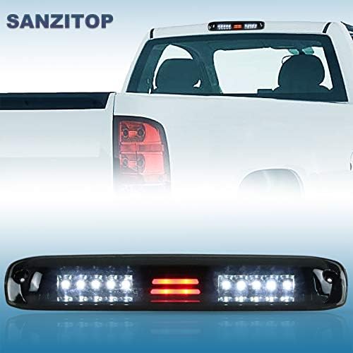 99-06 Chevy Led Brake Light LED Third Brake Light For Chevy Silverado & GMC Sierra 1999-2006 - Red/Clear Lens Direct Replacement Led Cargo Light - Foto 4