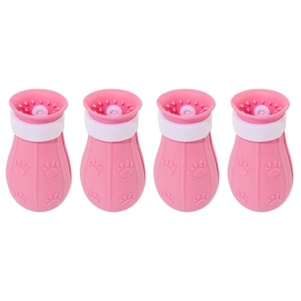 CALANDIS® 4Pcs Cat Claw Protector Cover Anti-Shedding Anti-Scratch Adjustable Pink | TPE | 4PCS Cat Foot Covers (B0BHW9D4PB) Amazon Price History, Amazon Price Tracker
