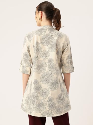 Image of Printed Mandarin Shirt - Casual & Chic (S-3XL)