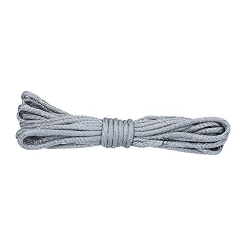 GEORGES Linka Paracord 550, na kemping i do aktywności na świeżym powietrzu, liny napinające, sznurowadła z 7 rdzeniami o długości (ciemnoszara, 5)