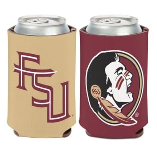 NCAA Florida State University Seminoles FSU (1-Pack) 12 oz. 2-Sided Can Cooler