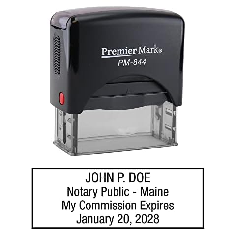 Maine Notary Self-Inking Rubber Stamp - Meets State Specifications Cover