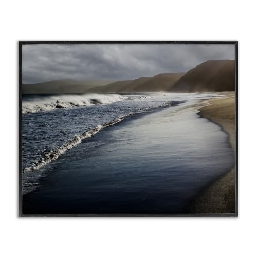 Beach Foam Rolling Waves, 16 x 20 Inch Framed Giclée Print