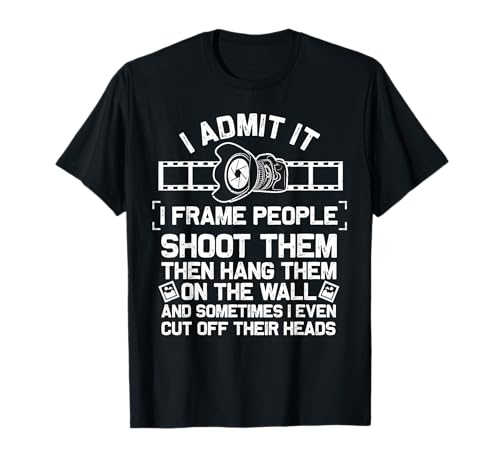 Funny Photographer Gift for Men Women Cool Photography Joke T-Shirt Small