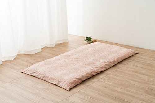 Emoor 100% Cotton Futon Mattress Cover Paisley, Pink, Full Size, Made In Japan #TOP5