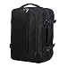 Produktbild Bontour FlexiGo WizzAir Handgepäckrucksack 40x30x20 cm, Erweiterbare Kabinentasche mit Kleiderfach und Laptopfach(Schwarz)