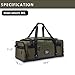 Large Duffle Bag for Travel - Men & Women, Foldable Gym Duffle Backpack, Heavy Duty Tactical Military Canvas Duffel Bags, Extra Big Carry On with Shoe Pockets, Waterproof (80L/103L)
