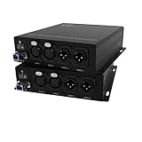 2 Bi-Directional XLR Ports (2-Way) - 2+2 Audio Over Fiber Converter | Extender Kit: 4 Channel Balanc