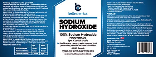 Sodium Hydroxide - Pure - Food Grade (Caustic Soda, Lye) (1 Pound Jar) - Thumbnail 2