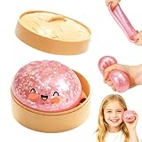 Gigante Dumpling Squishies,Glitter Gigante Squishies Dumpling Mystery,Juguete Antiestrés,Slow Rising Bao Bun Bola Anti estrés para Niños y Adultos