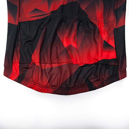 Maillot de cyclisme manches courtes homme fermeture éclair