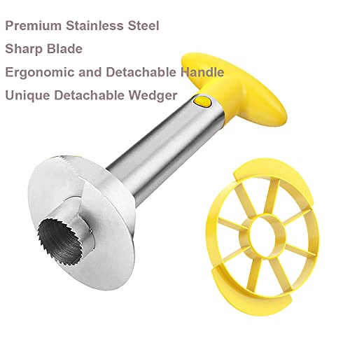 Sametech Easy Kitchen Tool Stainless Steel Fruit Pineapple Peeler Corer Slicer Cutter #TOP2