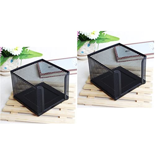 EXCEART 2stücke Metalldraht Zettelbox Schreibtisch Organizer Für Notizen Leichtes Design Praktischer Haftnotizhalter Für Bürobedarf Und Schreibwaren