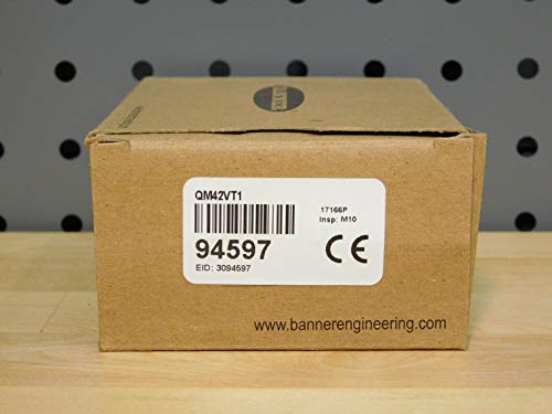 BANNER ENGINEERING QM42VT1 1-Wire Serial Interface, 3 M (9.8 FT) QD Cable, 94597 - Vibration and Temperature Sensor