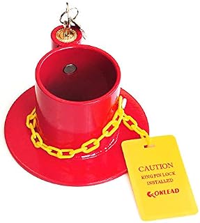 OKLEAD Heavy Duty Steel Kingpin Lock 5Th Wheel Trailer Lock