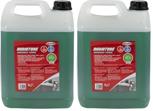 Start Liquido Radiatore Verde -10° +120° | Antigelo e Anticorrosivo per Motori in Lega e Alluminio | Protezione Totale Radiatore Auto e Veicoli Industriali | Alta Efficienza Termica (Confezione da 2)