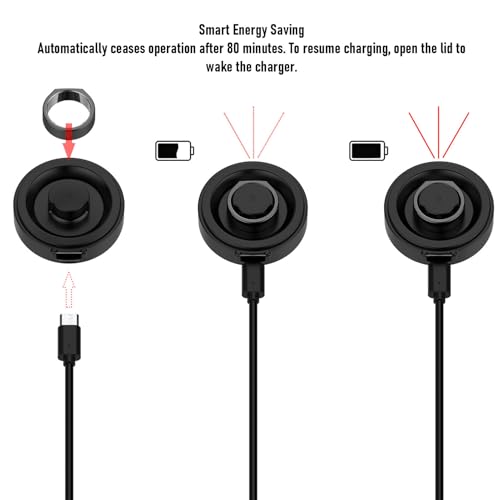 Estuche de carga inteligente compatible con Ring Gen 3 Horizon y Heritage USB C 3