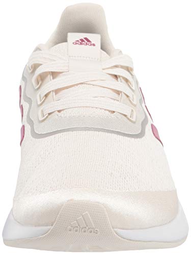 Adidas Womens Qt Racer Sport Running Shoe, Chalk White/Cherry Metallic/Silver Metallic, 7 Us #TOP1