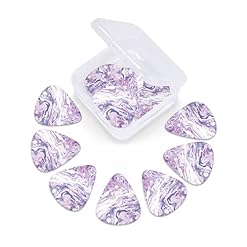 Ensemble de 12 médiators de guitare en marbre à texture violet foncé pour guitare acoustique, guitare électrique… - Les Beatles, Paul McCartney, John Lennon, RIngo Starr, George Harrison Ensemble de 12 médiators de guitare en marbre à texture violet foncé pour guitare acoustique, guitare électrique… – Image 6