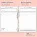 Heveboik Income & Expense Log Book - A5 Income and Expense Ledger Book for Small Business, Accounting Bookkeeping Tracking for Woman and Man, 5.5