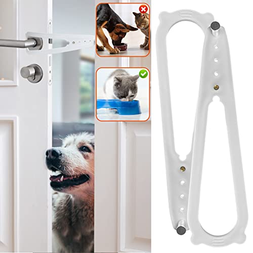 2PCS Cat Door Holder Latch,Cat Door Alternative - No Need for Baby Gate and Pet Door Installs Fast Flex Latch Strap Let…