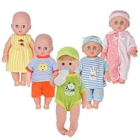 Algopix Similar Product 13 - Set of 5 Baby Doll Clothes