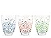 H&h tie&bright - set 12 bicchieri in vetro, acqua, 25cl