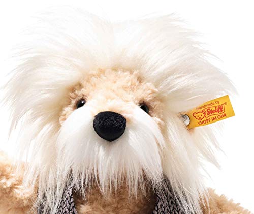 Steiff Einstein Teddybär - 28 cm - Teddybär als Einstein mit Weste - Teddybär mit Schleife - Kuscheltier für Kinder - weich & waschbar - beige (022098) – Bild 3