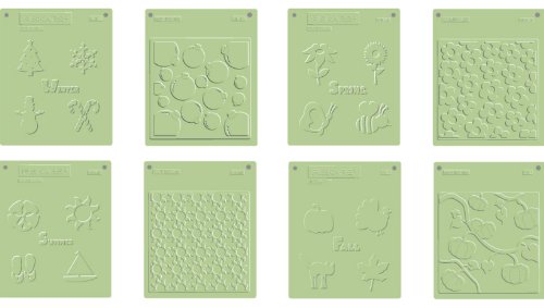 Fiskars 01-000210 Embossing Plate Set, Seasonal 4-Pack