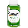 Centrum Adult Multivitamin/Multimineral Supplement with Antioxidants, Zinc, Vitamin D3 and B Vitamins, Gluten Free, Non-GMO Ingredients - 200 Count