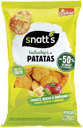 Snatt's NatuChips Tomate Queso y Orégano, 85g