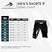 CompressionZ Compression Shorts Men Performance Baselayer| Athletic, Running, Biking All Sports Men's Underwear for Workout Black Large