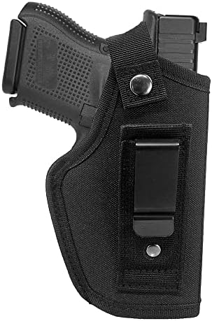 Bursport Inside The Waistband Holster for Concealed Carry Tuckable Handgun Holster for Subcompact Compact Size Handguns Black