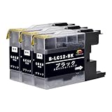 LC12-BK ブラック 3本セット Brother互換