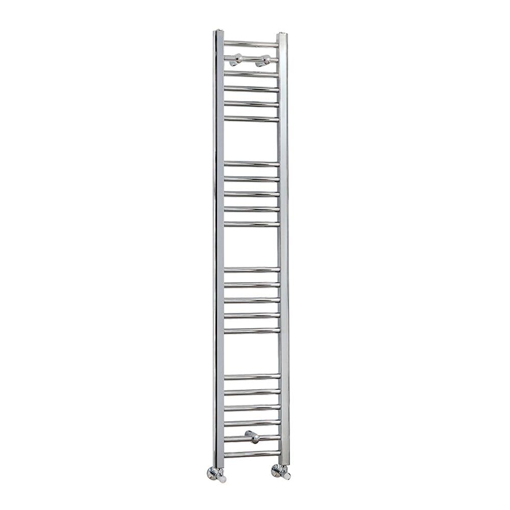 Milano Chrome Kent Straight Bar Heated Towel Rail - 1600Mm X 300Mm