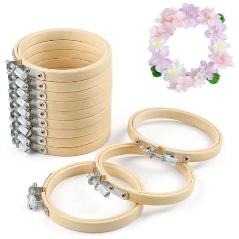 Caydo 3 Inch Wooden Embroidery Hoops 12-Pack Cover