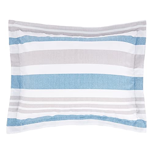 Amazon Basics Ultra-Soft Lightweight Microfiber Reversible Comforter Bedding Set, Twin/Twin Xl, Teal/Beige Stripes #TOP2