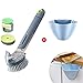 Produktbild Spülbürste Pot Pinsel waschen Der Topf Stiel Home Küche Wischen Antihaft-Pfanne Reinigungsbürste Automatische Flüssigkeitszugabe LIUDINGDING (Color : B)