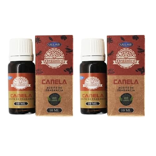 Aromasenses - 2 unds Aceite Esencial Canela Ullas 10 ml - Quemador - Difusor - Velas Perfumadas (10 ml, Canela)