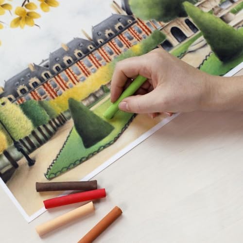 Pastels tendres Conté à Paris : coffret de pastels secs doux x40