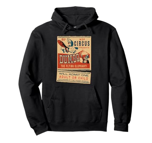 Image of Disney Dumbo the Flying Elephant Circus Ticket Vintage Retro Pullover Hoodie