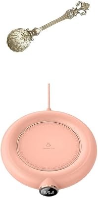 Coffee Mug Warmer Desktop Heating Coaster Cup Warmer with Spoon Pink|Home & Garden|Kitchen, Dining & Bar|Small Kitchen Appliances|Coffee & Tea Makers|Replacement Parts & Accs