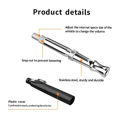 Aapah Dog Whistle [2 Pack], Dog Training Whistle Ultrasonic Professional Dog Whistles With Lanyard, Adjustable Frequencies Dog Whistle For Recall And Barking Control #TOP1