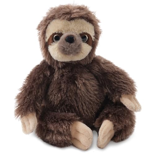 Bearington Lil' Speedy Small Plush Stuffed Animal Three Toed Sloth, 6.5 inches