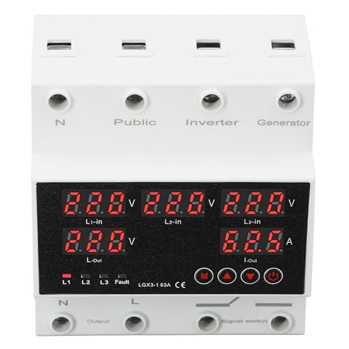 Interrupteur de transfert automatique 63A AC220V inverseur source - 4