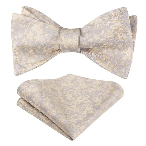 Image of Alizeal Mens 2pcs Floral Pattern Bow Tie Set