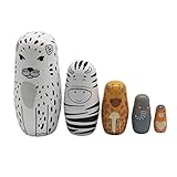 Russische Verschachtelungspuppen des Tierdesigns sind lustiges Spielzeug und wunderbare Inneneinrichtung.