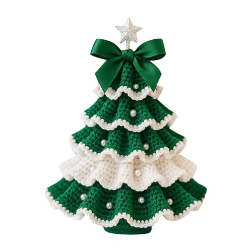 Handgemachter gehäkelter Weihnachtsbaumschmuck, festlicher...